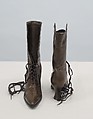 Boots, Julian &amp; Kokenge Company (American, 1893–1974), leather, cotton, silk, metal, American